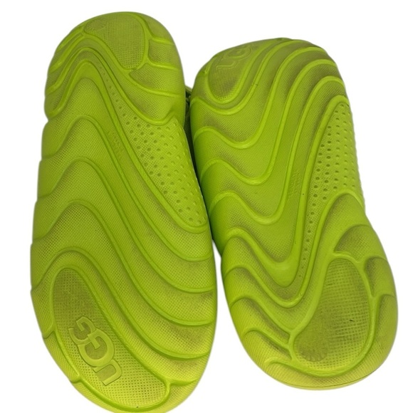 UGG La Cloud Neon Green Platform Sandals Logo Straps Size 7 Style 1110090 - Picture 10 of 10